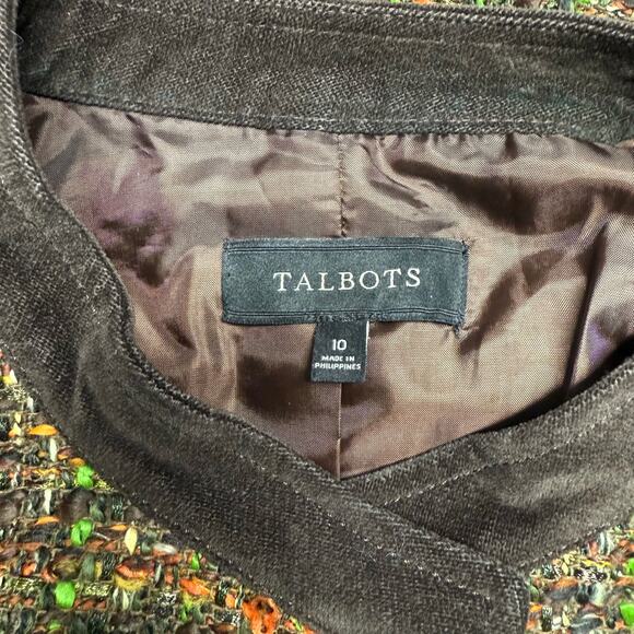 Talbots Women's Tweed Button Front Blazer Jacket Size 10 - Picture 9 of 13